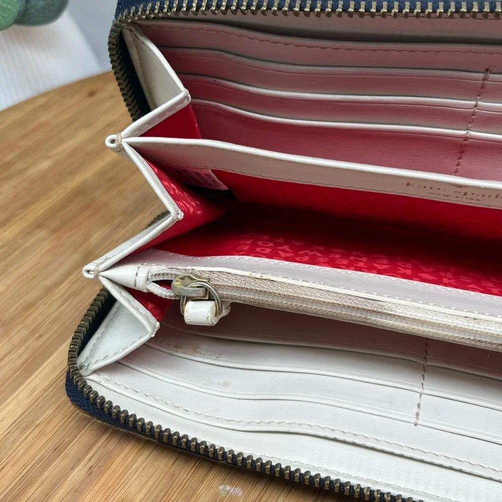 Kate Spade‎ Pebbled Leather Large Continental Wallet Clutch Purse